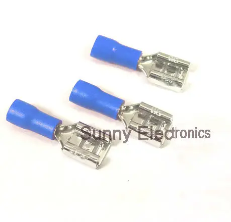 1000 pcs 4.8mm Blue FEMALE INSULATED ELECTRICAL SPADE CONNECTOR TERMINALS,WIRING,CRIMP 16-14 AWG free shipping
1000 pcs 4.8mm Blue FEMALE INSULATED ELECTRICAL SPADE CONNECTOR TERMINALS,WIRING,CRIMP 16-14 AWG free shipping