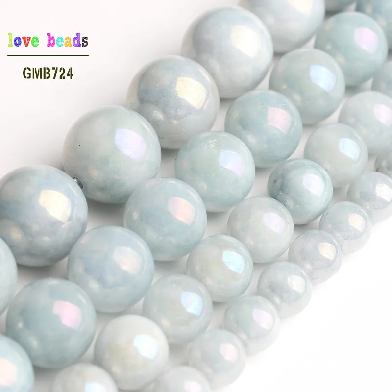 Light Blue Beads Electroplated Stone DIY Beads for DIY Bracelet Jewelry Making Aquamarina 15" Strand 6/8/10/12mm
Light Blue Beads Electroplated Stone DIY Beads for DIY Bracelet Jewelry Making Aquamarina 15" Strand 6/8/10/12mm