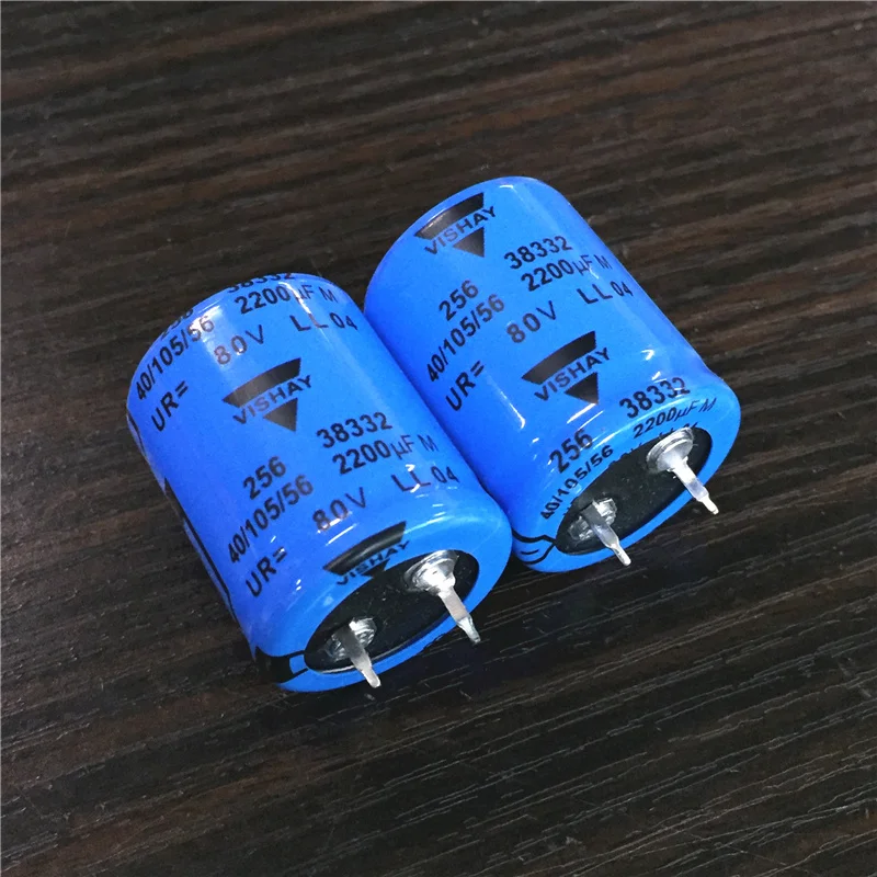 2шт 2200 мкФ 80V Vishay 256 серия 25x30 мм 80V2200uF Sanp in PSU алюминиевый электролитический
