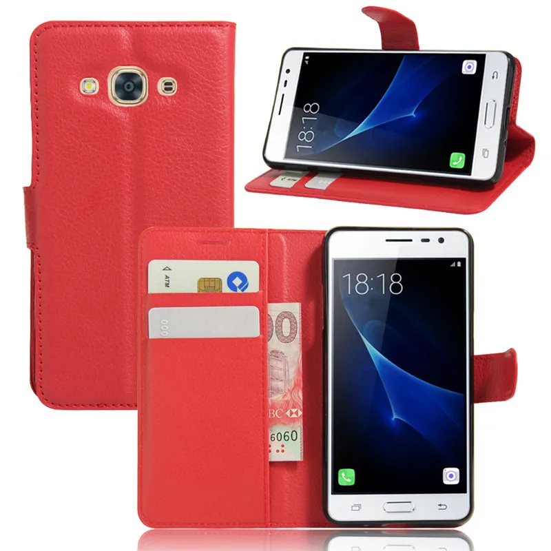Новый ArrivalLuxury флип pu кожаный Чехол Для Samsung Galaxy J3 Pro Аргументы За Бумажника +