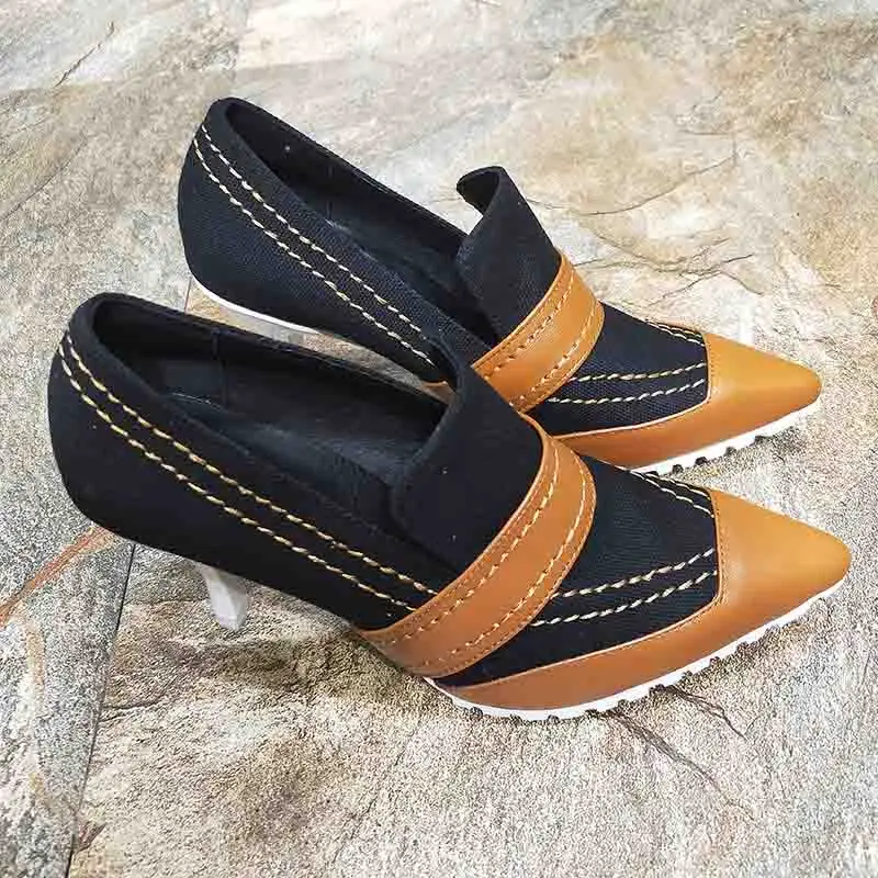 Pumps Shoes Women Canvas 2019 New Arrival Korean Version High heel 8CM Female Shoes Pointed Lady's Shoes Pumps Student Shoes
Pumps Shoes Women Canvas 2019 New Arrival Korean Version High heel 8CM Female Shoes Pointed Lady's Shoes Pumps Student Shoes