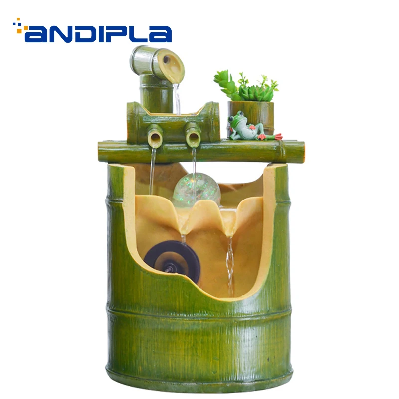 110/220V Resin Feng Shui Water Fountain Bamboo Shape Waterscape Kung Fu Tea Set Art Decoration Crafts Miniatures Birthday Gifts
110/220V Resin Feng Shui Water Fountain Bamboo Shape Waterscape Kung Fu Tea Set Art Decoration Crafts Miniatures Birthday Gifts