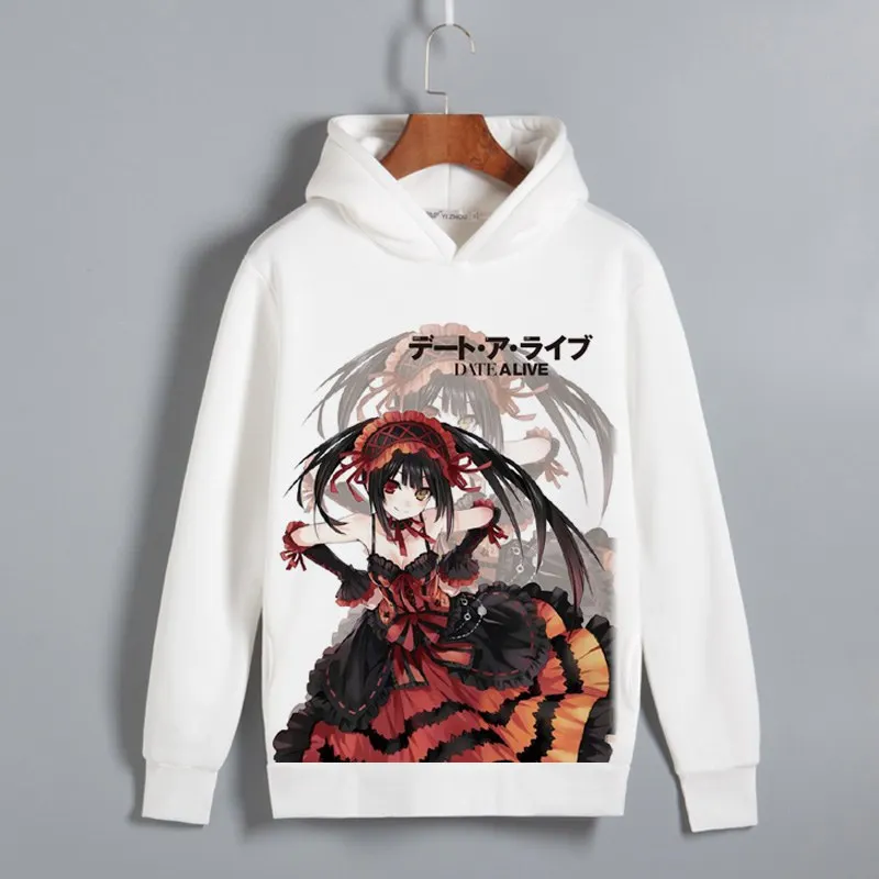 Anime DATE A LIVE Cosplay Yoshino Print Pullover hooded sweatshirts Yatogami Tohka Unisex Fleece Hoodie for Autumn
Anime DATE A LIVE Cosplay Yoshino Print Pullover hooded sweatshirts Yatogami Tohka Unisex Fleece Hoodie for Autumn