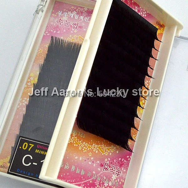 High Quality 3 Trays 0.07 C curl mink individual black false eyelash extension tray lash 12mm 10mm 8mm C-Lash
High Quality 3 Trays 0.07 C curl mink individual black false eyelash extension tray lash 12mm 10mm 8mm C-Lash
