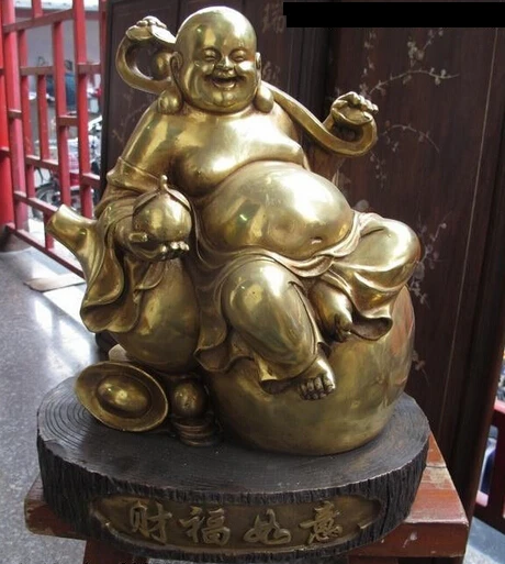 Bi002184 китайская Бронзовая статуя фэн-шуй Ru yi Yuan bao Peach Maitreya Buddha Rohan
Bi002184 китайская Бронзовая статуя фэн-шуй Ru yi Yuan bao Peach Maitreya Buddha Rohan