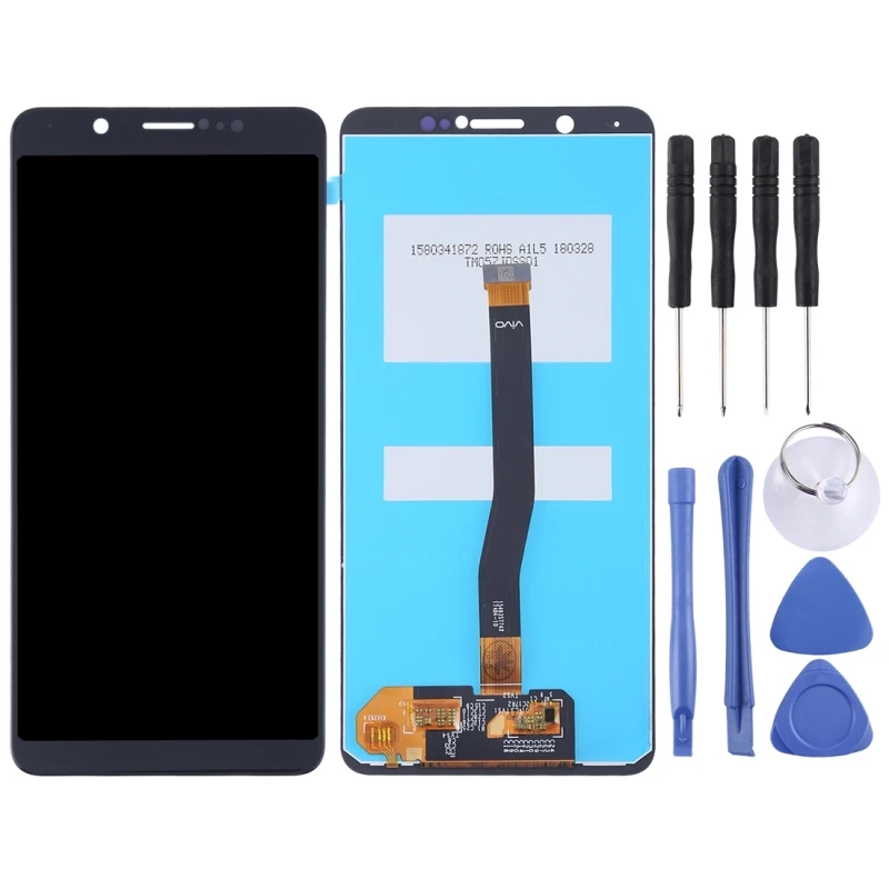 Высококачественный ЖК-экран и дигитайзер в сборе для Vivo Y75 / V7, с инструментом
Высококачественный ЖК-экран и дигитайзер в сборе для Vivo Y75 / V7, с инструментом