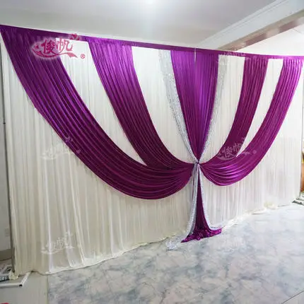 Ice Silk Wedding Backdrop Swag with Sequins 3m*6m(10ftX20ft} Wedding Supplies Stage Background Curtain for wedding Decorations
Ice Silk Wedding Backdrop Swag with Sequins 3m*6m(10ftX20ft} Wedding Supplies Stage Background Curtain for wedding Decorations