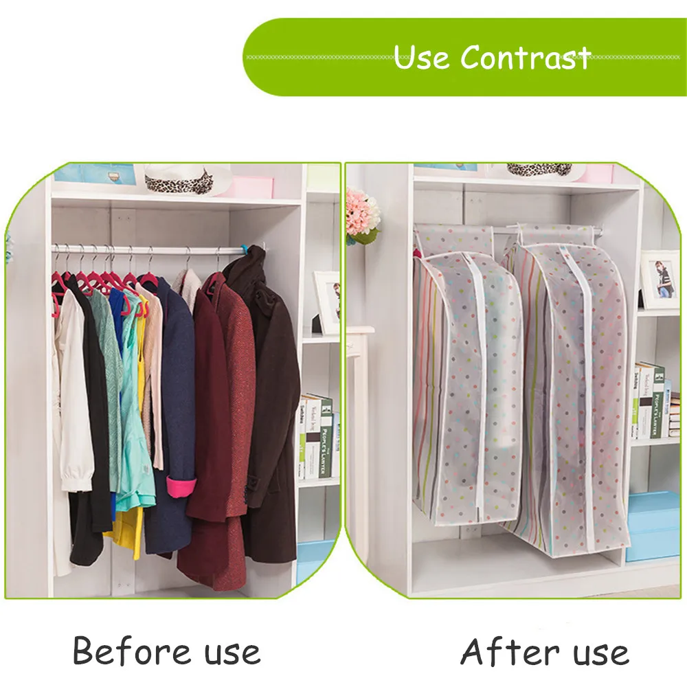 Dustproof Cloth Cover Bags Hanging Organizer Storage Waterproof Suit Coat Dust Cover Protector Wardrobe Storage Bag for Clothes
Dustproof Cloth Cover Bags Hanging Organizer Storage Waterproof Suit Coat Dust Cover Protector Wardrobe Storage Bag for Clothes