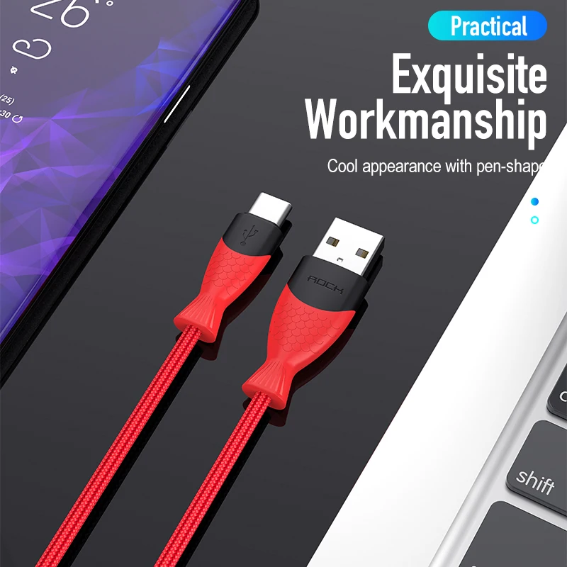 ROCK 5A usb type C кабель для huawei mate 20 P30 P20 Pro Lite usbc samsung SFCP Falsh быстрый тип Supercharge | Мобильные