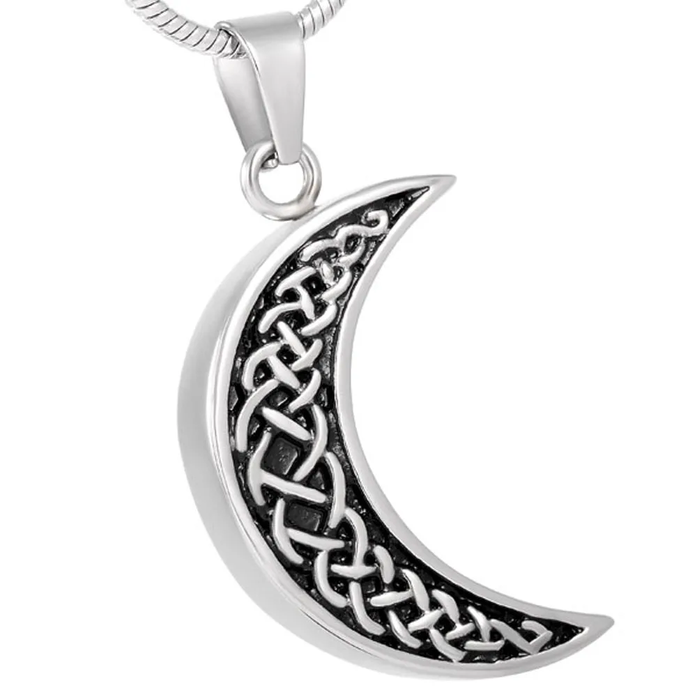 MJD8226 Retro Moon Shape Stainless Steel Keepsake Urn Necklace -Cremation Urn Jewelry for Ash
MJD8226 Retro Moon Shape Stainless Steel Keepsake Urn Necklace -Cremation Urn Jewelry for Ash
