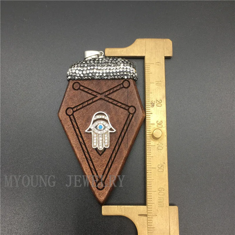 MY1153 Arrowhead Wood Pendant With Rhinestone Paved And CZ Micro paved Hamsa Hand Charm Necklace kolye
MY1153 Arrowhead Wood Pendant With Rhinestone Paved And CZ Micro paved Hamsa Hand Charm Necklace kolye