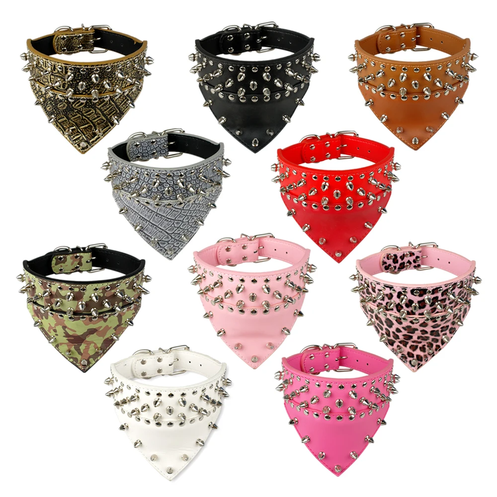 2" Wide Pet Dog Bandana Collars Leather Spiked Studded Pet Dog Collar Scarf Neckerchief Fit For Medium Large Dogs Pitbull Boxer
2" Wide Pet Dog Bandana Collars Leather Spiked Studded Pet Dog Collar Scarf Neckerchief Fit For Medium Large Dogs Pitbull Boxer