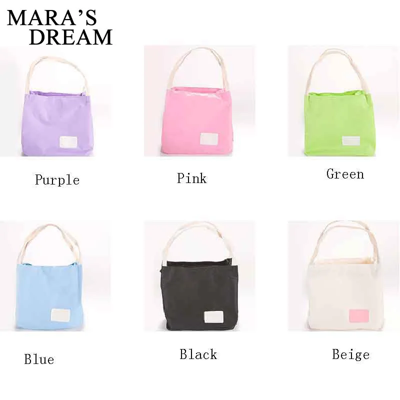 Mara's Dream Travel Canvas Tinfoil Insulated Cooler Thermal Picnic Lunch Bag Waterproof Tote for Kids Adult | Багаж и сумки
