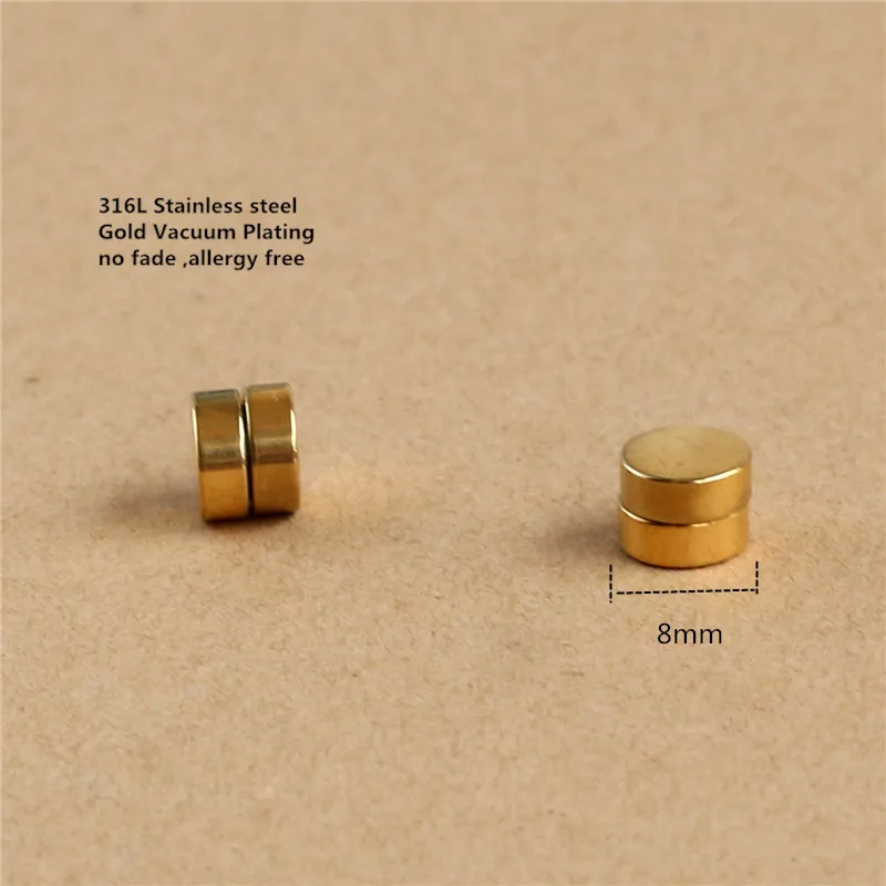 Titanium Gold-color Plated 316L Stainless Steel Men Magnet Ears Clips Not Need Holes Vacuum No Fade Allergy Free
Titanium Gold-color Plated 316L Stainless Steel Men Magnet Ears Clips Not Need Holes Vacuum No Fade Allergy Free