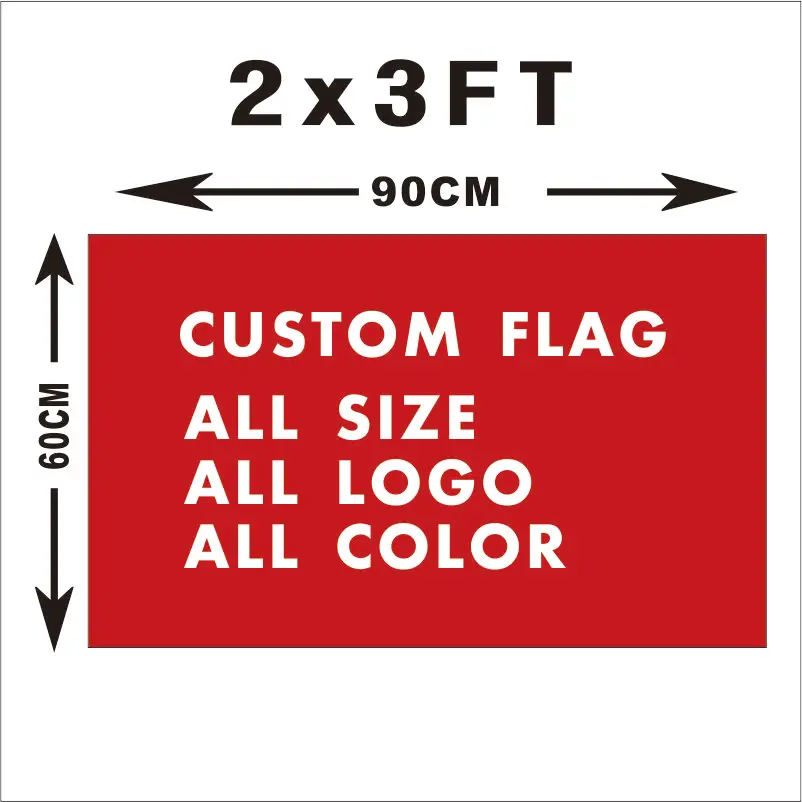 Пользовательский Подарочный флаг 60X90 см (2x3FT) polyester полиэстер мы проектируем любые