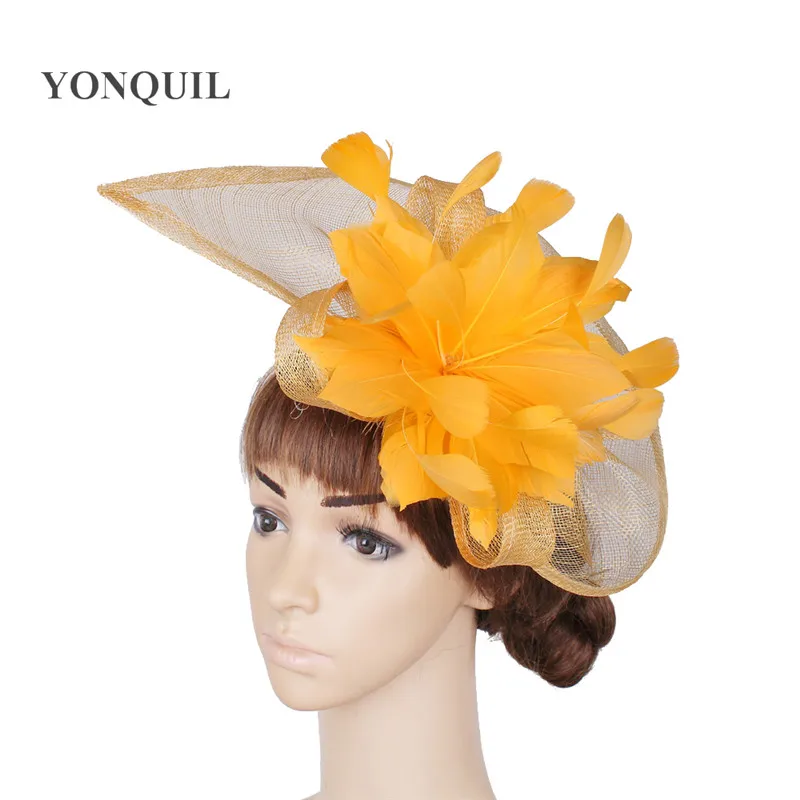 Champagne Feather Flower Fascinator With Bow Ladies Hair Accessories 2020 Women Wedding Party Floral Headband Hairpin Hair Combs
Champagne Feather Flower Fascinator With Bow Ladies Hair Accessories 2020 Women Wedding Party Floral Headband Hairpin Hair Combs