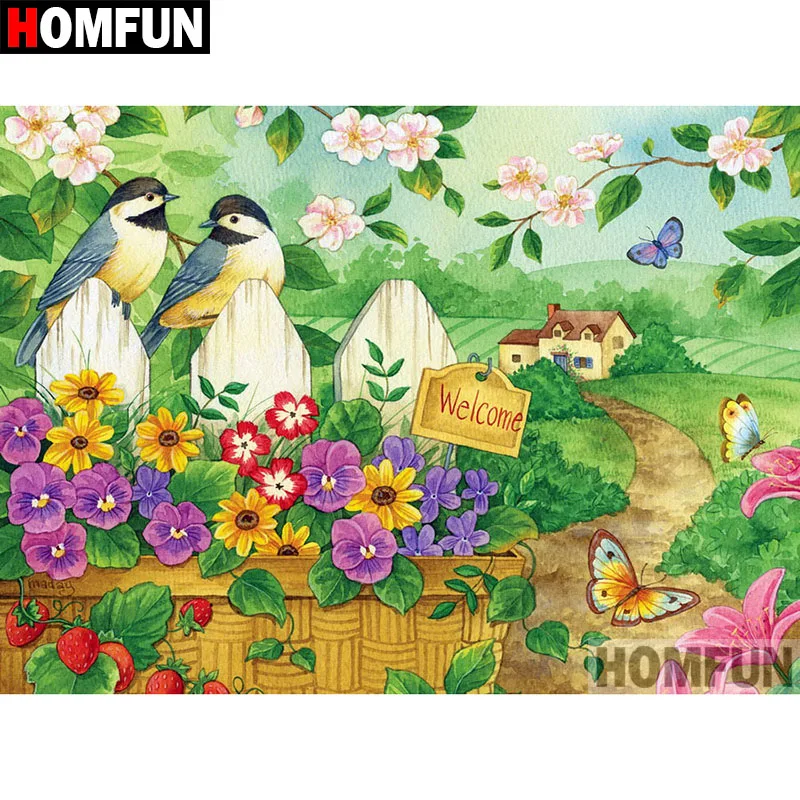 HOMFUN 5D DIY Diamond Painting Full Square/Round Drill "Bird flower" Embroidery Cross Stitch gift Home Decor Gift A08136
HOMFUN 5D DIY Diamond Painting Full Square/Round Drill "Bird flower" Embroidery Cross Stitch gift Home Decor Gift A08136