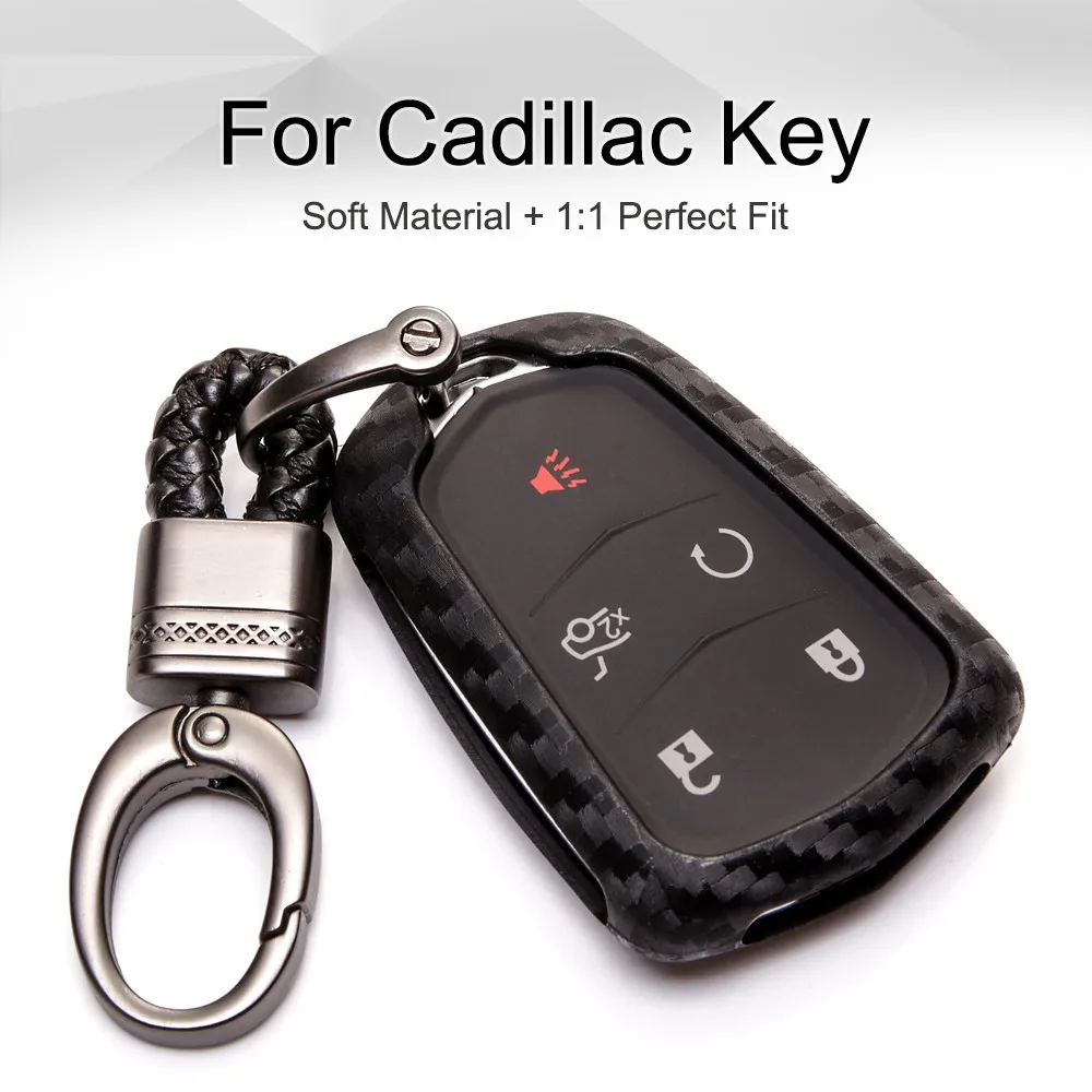 KUKAKEY Car Key Case Cover For Cadillac Escalade ESV CTS ATS 28T CTS-V coupe SRX 5 Buttons KeyRing Key Protective Shell
KUKAKEY Car Key Case Cover For Cadillac Escalade ESV CTS ATS 28T CTS-V coupe SRX 5 Buttons KeyRing Key Protective Shell