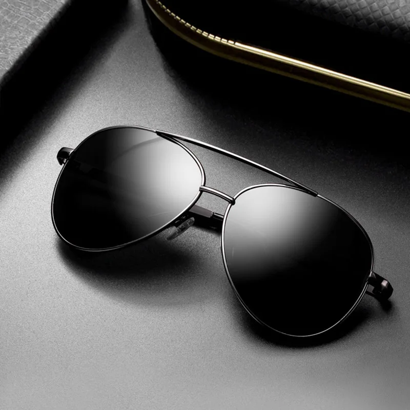 BAYKDIA Classic Metal Alloy Pilot Sunglasses Polarized For Men 100% UV protection Driving Glasses | Аксессуары для одежды