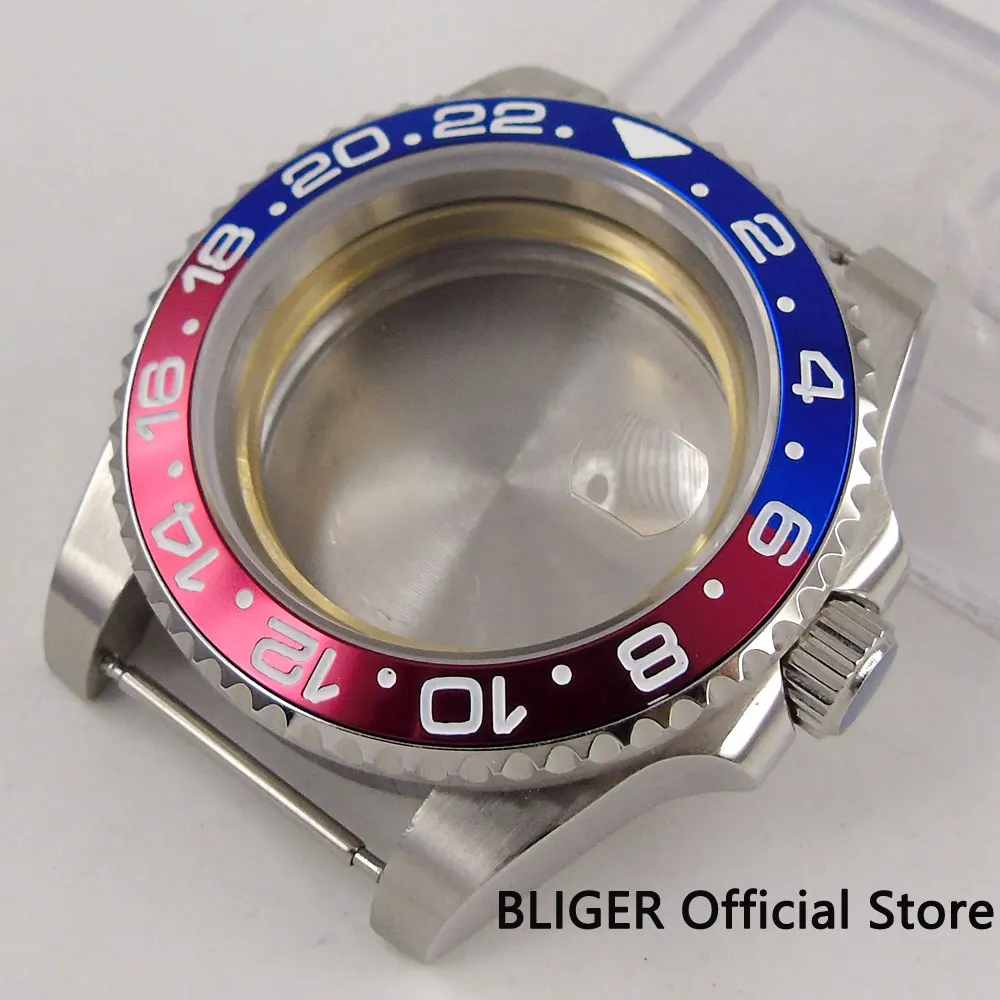 Top brand 40mm Bliger blue red bezel date magnifier sapphire glass fit ETA 2836 movement watch case CA28
Top brand 40mm Bliger blue red bezel date magnifier sapphire glass fit ETA 2836 movement watch case CA28