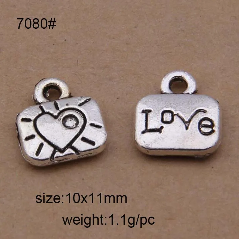 50pcs/lot Antique Silver Color Alloy 10x11mm Heart Alphabet Charm Word Love For DIY Jewelry
50pcs/lot Antique Silver Color Alloy 10x11mm Heart Alphabet Charm Word Love For DIY Jewelry