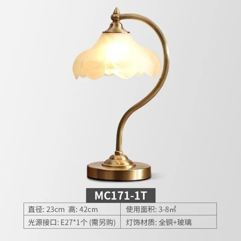 Luminaria nordic european copper led table lamp for bedroom American glass lampshade study bedside golden table light fixtures
Luminaria nordic european copper led table lamp for bedroom American glass lampshade study bedside golden table light fixtures