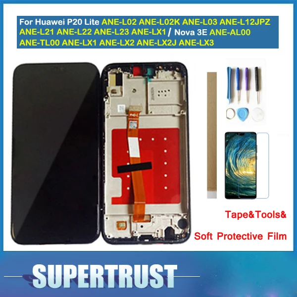 5 84 дюймов для Huawei P20 Lite Nova 3E ANE L21 TL00 ЖК дисплей + сенсорный экран дигитайзер в сборе