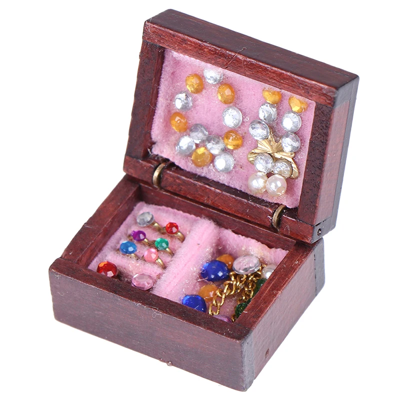 1PCS Wooden Retro Jewelry Box for Dollhouse Kids Doll Toys Miniaturas 1:12 Furniture For Dollhouse Accessories Kit
1PCS Wooden Retro Jewelry Box for Dollhouse Kids Doll Toys Miniaturas 1:12 Furniture For Dollhouse Accessories Kit