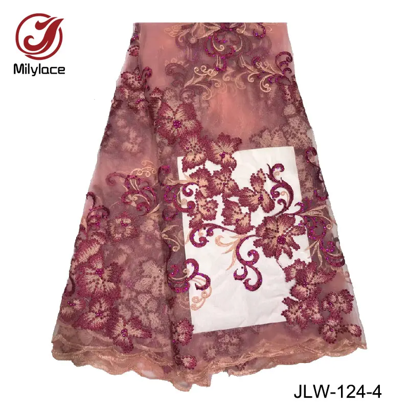 Embroidered lace fabric beads bridal tulle lace tissue nigerian lace fabric wholesale french net lace fabric for wedding JLW-124
Embroidered lace fabric beads bridal tulle lace tissue nigerian lace fabric wholesale french net lace fabric for wedding JLW-124