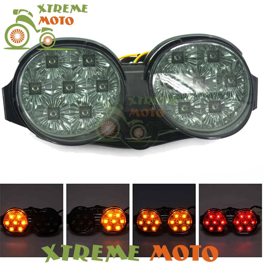 

Motorcycle LED Turn Signal Tail Stop Light Lamps Assembly For Yamaha YZF R6 YZF-R6 2001 2002 Motorbike Supermoto