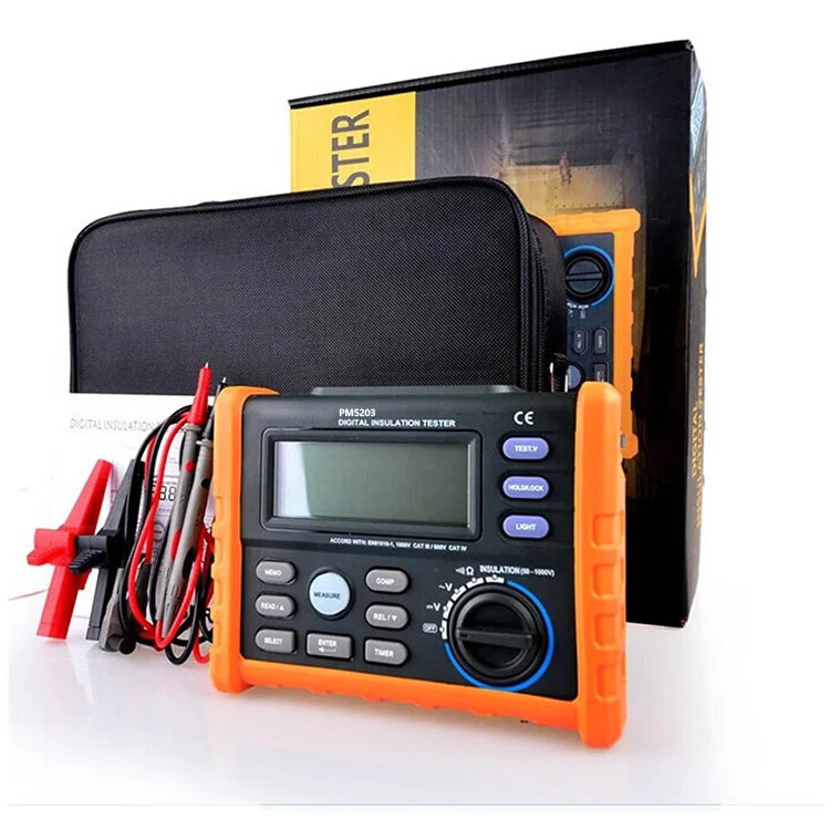 OFFCIAL PROTMEX Analog and Digital 1000V MS5203 Insulation Resistance Tester megger meter 0.01~10G Ohm with Multimeter
OFFCIAL PROTMEX Analog and Digital 1000V MS5203 Insulation Resistance Tester megger meter 0.01~10G Ohm with Multimeter