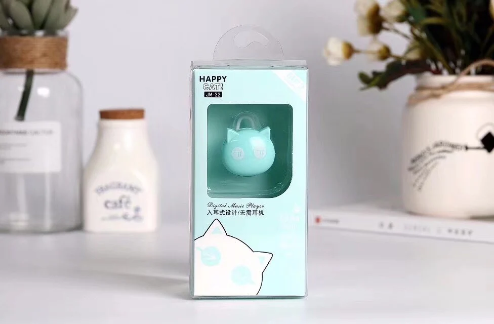 Кошка голова Вставить карты мультфильм милый стиль MP3 новый экран Спортивные