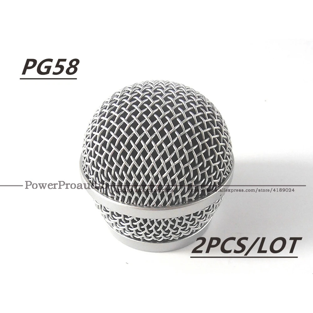 2PCS New Replacement Ball Head Mesh Microphone Grille for Shure PG58 PG 58 Accessories
2PCS New Replacement Ball Head Mesh Microphone Grille for Shure PG58 PG 58 Accessories
