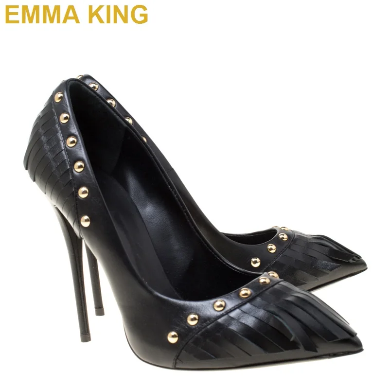 Стильная женская обувь с острым носком; С заклепками; Женские туфли-лодочки 2019 нового дизайна; Женская обувь на высоком каблуке с кисточками...
Стильная женская обувь с острым носком; С заклепками; Женские туфли-лодочки 2019 нового дизайна; Женская обувь на высоком каблуке с кисточками...