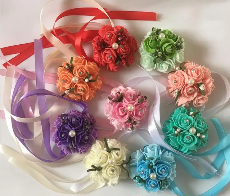 10pcs Half Ball Artificial Crystal Pearl Beaded PE Roses with Ribbon Bouquet Flower Wedding Party Decoration
10pcs Half Ball Artificial Crystal Pearl Beaded PE Roses with Ribbon Bouquet Flower Wedding Party Decoration
