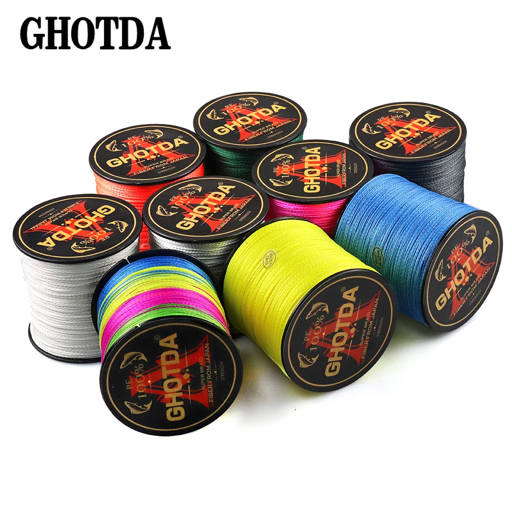 GHOTDA 300 м японская многонитевая ПЭ 100% полиэтиленовая плетеная рыболовная леска 10 12