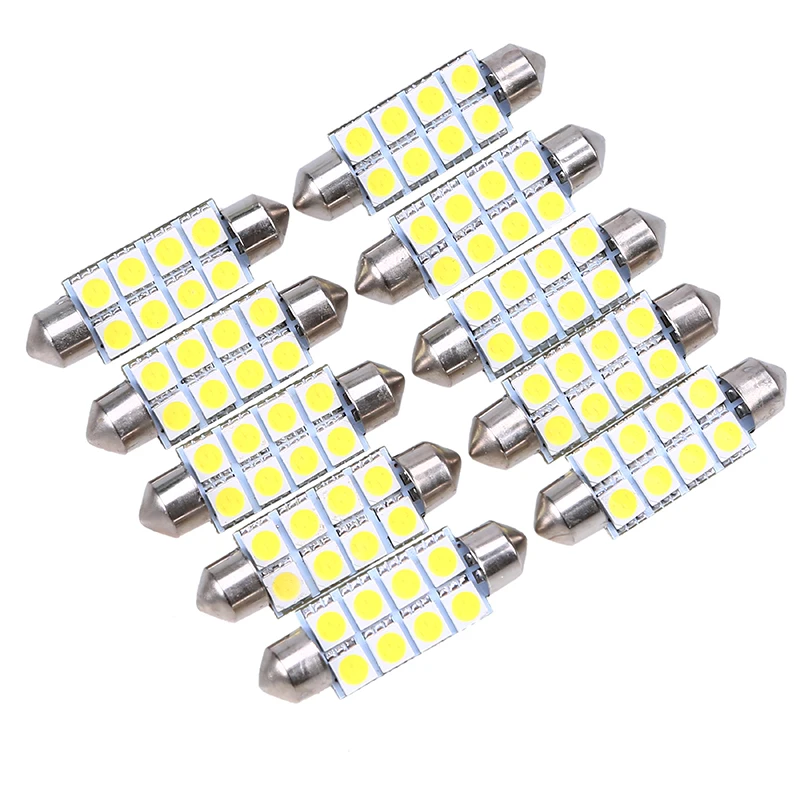 10 Pcs/lot 41mm 5050 8SMD White Micro General Car Interior Festoon Dome LED Light Bulbs Lamp DC12V Car Accessories
10 Pcs/lot 41mm 5050 8SMD White Micro General Car Interior Festoon Dome LED Light Bulbs Lamp DC12V Car Accessories