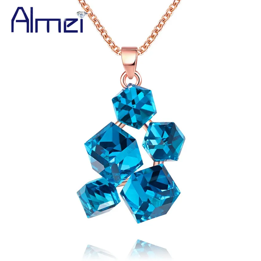 Almei Choker Blue Rainbow Necklace Geometric Square Stone For Women Rose Gold Color Long Necklaces & Pendants Jewelery GR125
Almei Choker Blue Rainbow Necklace Geometric Square Stone For Women Rose Gold Color Long Necklaces & Pendants Jewelery GR125