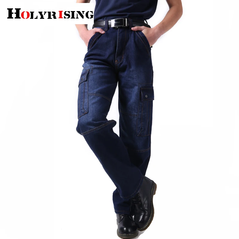 Holyrising Men Multi Pocket Cargo Jeans Men Classical Jean High Quality Male Casual Pants Plus Size Cotton Denim Trousers 18770
Holyrising Men Multi Pocket Cargo Jeans Men Classical Jean High Quality Male Casual Pants Plus Size Cotton Denim Trousers 18770
