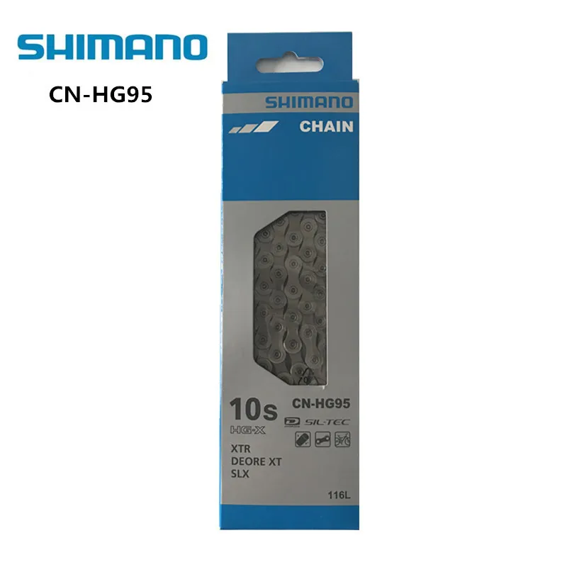 Коробку подлинной Shimano Deore XT HG95 велосипед mtb скорости 10 цепь 112 ссылки