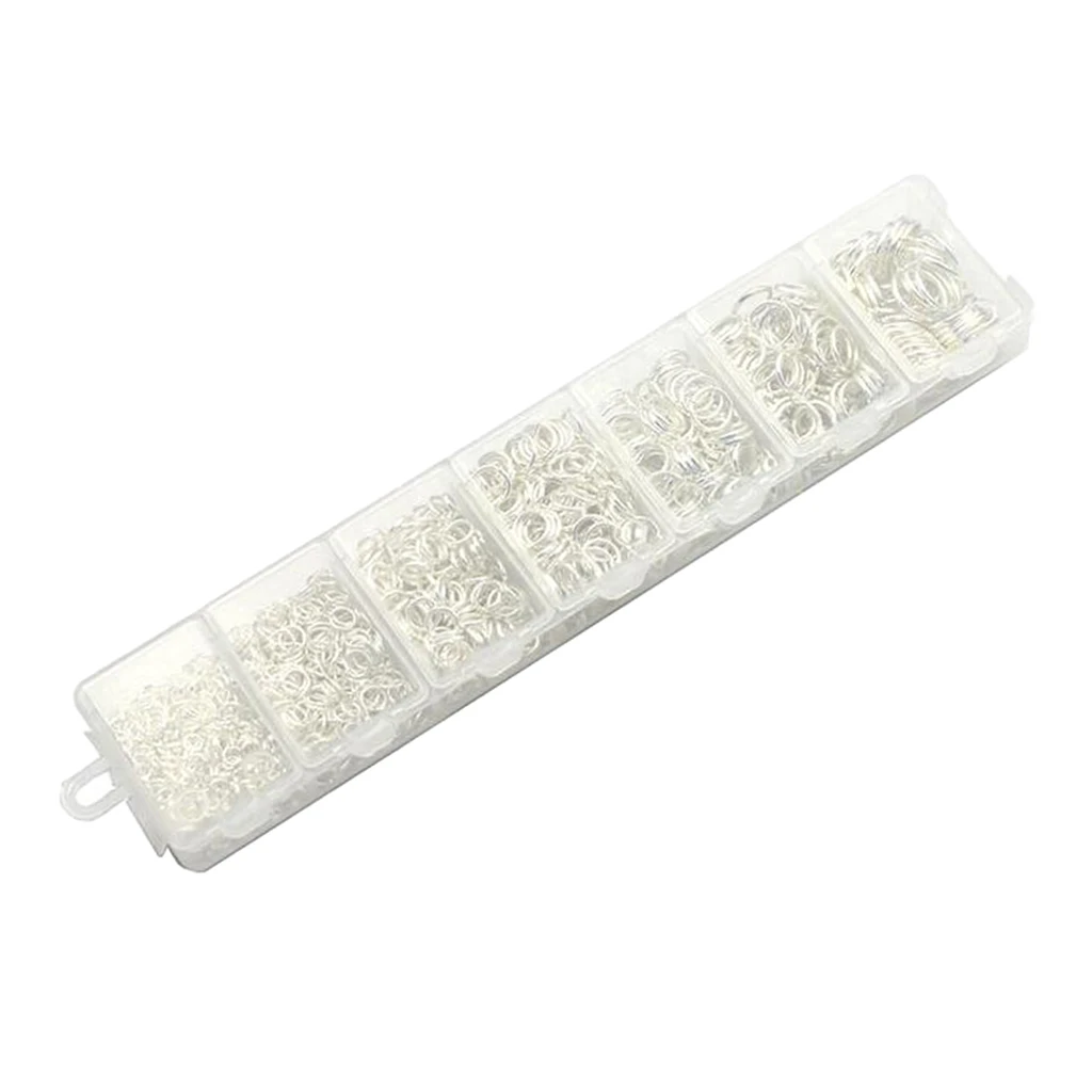 1450 Pieces 3/4/5/6/7/8/10mm DIY Jewelry Findings Single Loop Round Open Jump Rings Findings Accessories
1450 Pieces 3/4/5/6/7/8/10mm DIY Jewelry Findings Single Loop Round Open Jump Rings Findings Accessories