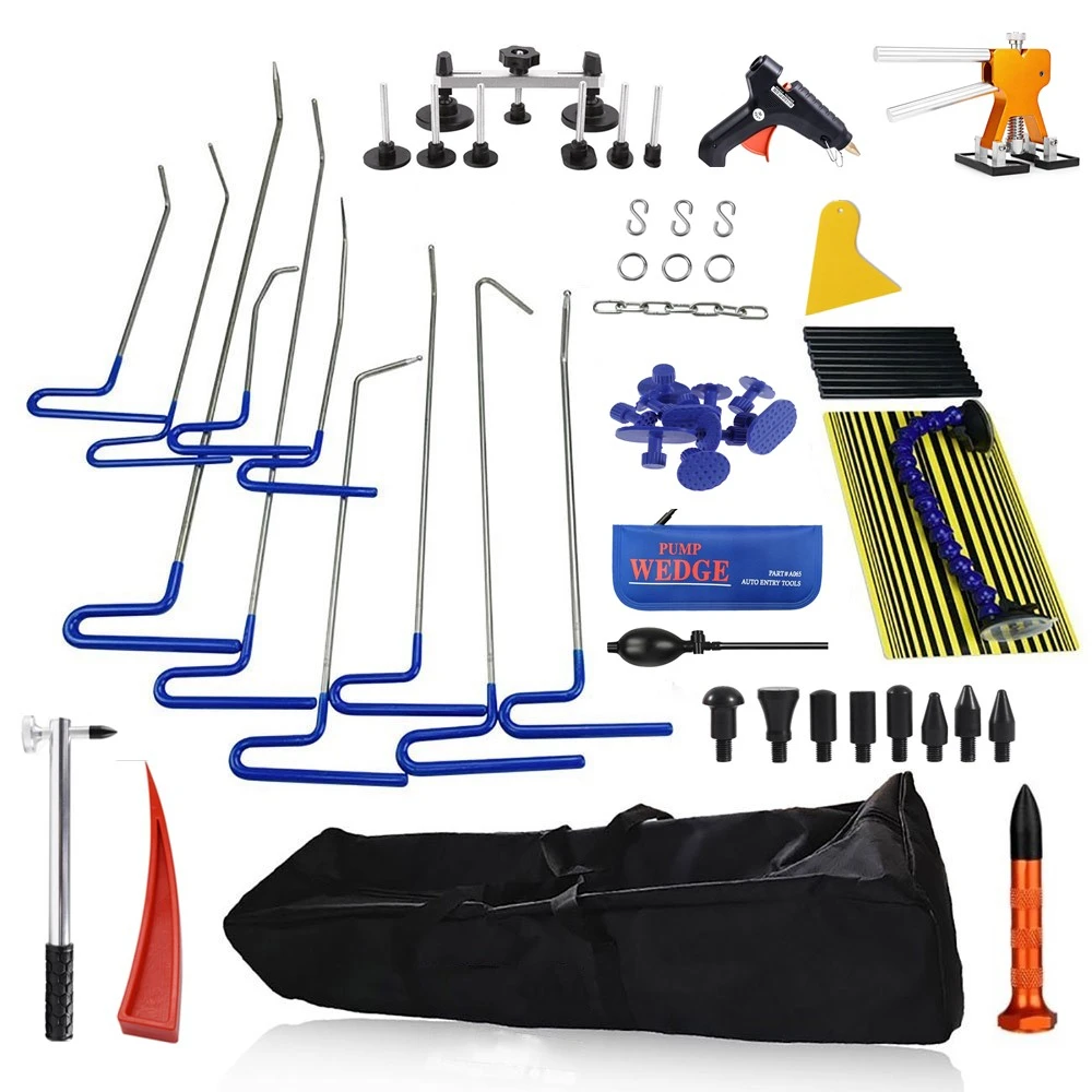 Panitless dent repair Rod Hooks 10pc with Dent Paintless Repair Tool Kit for Car Dent Repair Sheet Metal Tool Set Remove Dent
Panitless dent repair Rod Hooks 10pc with Dent Paintless Repair Tool Kit for Car Dent Repair Sheet Metal Tool Set Remove Dent