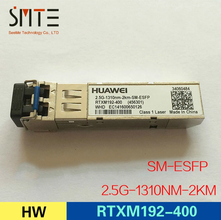 Оригинальный HW 2,5G-1310nm-2km-SM-ESFP RTXM192-400 (456301) WHD EC141600650126 оптический модуль
Оригинальный HW 2,5G-1310nm-2km-SM-ESFP RTXM192-400 (456301) WHD EC141600650126 оптический модуль