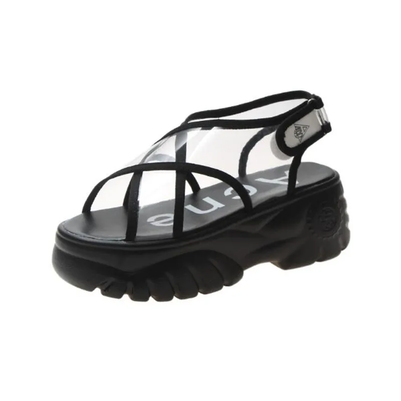 Summer Tape Ladies Shoes Platform Sandals Feminina Casual Chunky Woman wedge heel 6.5cm pvc women summer shoes
Summer Tape Ladies Shoes Platform Sandals Feminina Casual Chunky Woman wedge heel 6.5cm pvc women summer shoes