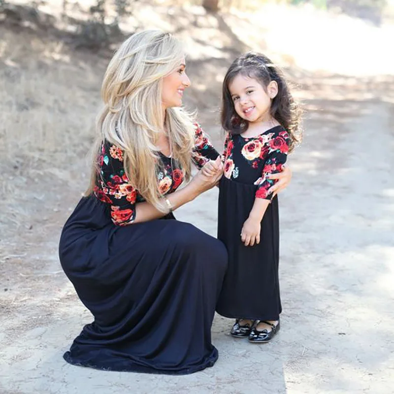 Family Matching Printed Dresses Mother And Daughter Round Neck Dress Anne ve cocuk abiye Clothing Mommy Me vestido infantil
Family Matching Printed Dresses Mother And Daughter Round Neck Dress Anne ve cocuk abiye Clothing Mommy Me vestido infantil