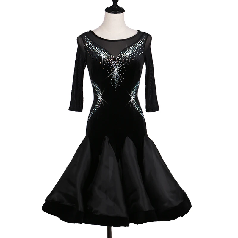 Customize black latin dance costumes for women latino dress rumba dance dresses modern dance costumes women latin salsa dress
Customize black latin dance costumes for women latino dress rumba dance dresses modern dance costumes women latin salsa dress