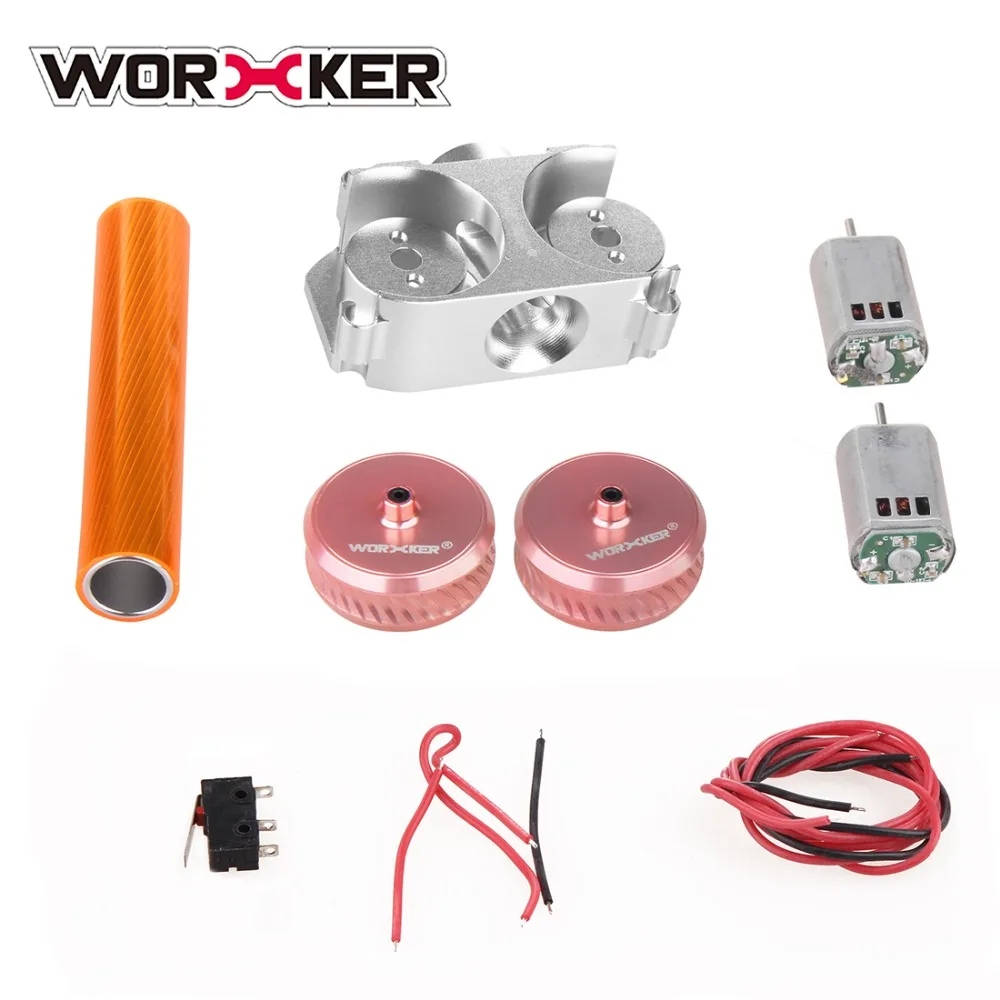 Worker Twill Metal high fps Flywheel Set for Nerf N-Strike Elite Stryfe Blaster/Nerf N-Strike Elite Rapidstrike CS-18 Blaster -
Worker Twill Metal high fps Flywheel Set for Nerf N-Strike Elite Stryfe Blaster/Nerf N-Strike Elite Rapidstrike CS-18 Blaster -