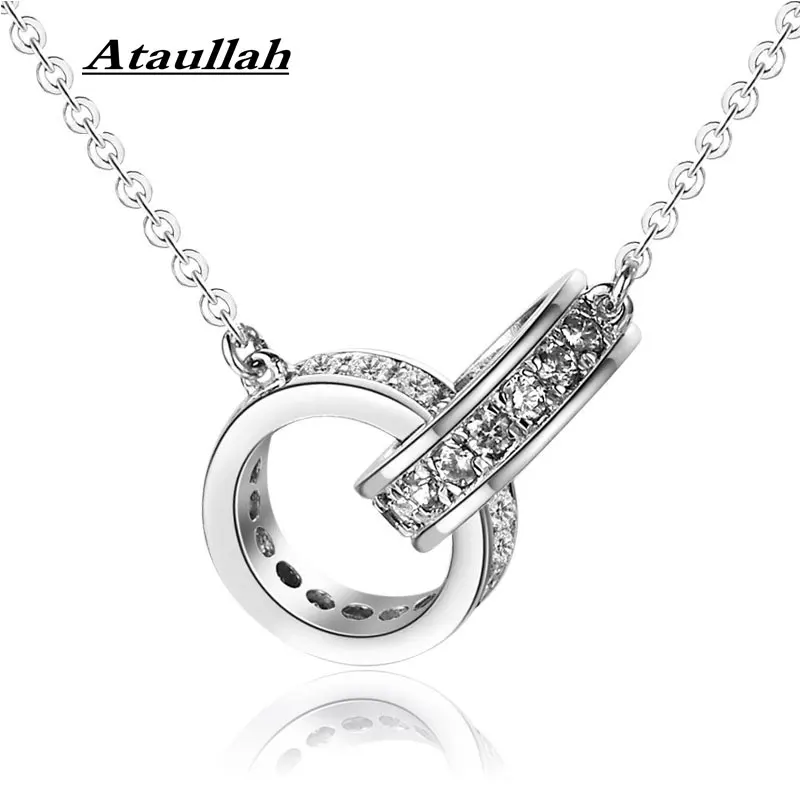 Ослепительные двойные кольца Ataullah, 925 пробы, серебряные подвески, цепочка, стразы, инкрустация, подарок на День святого Валентина для женщин,...
Ослепительные двойные кольца Ataullah, 925 пробы, серебряные подвески, цепочка, стразы, инкрустация, подарок на День святого Валентина для женщин,...