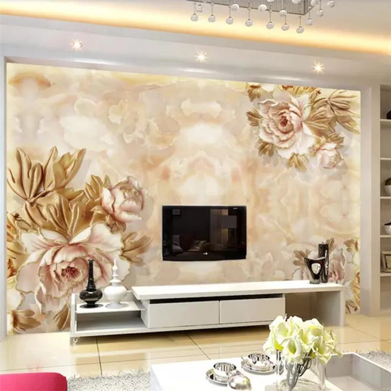 wellyu Custom Photo Wallpaper 3d Large Murals European and American Marble Peony Relief Background wall paper papel de parede
wellyu Custom Photo Wallpaper 3d Large Murals European and American Marble Peony Relief Background wall paper papel de parede