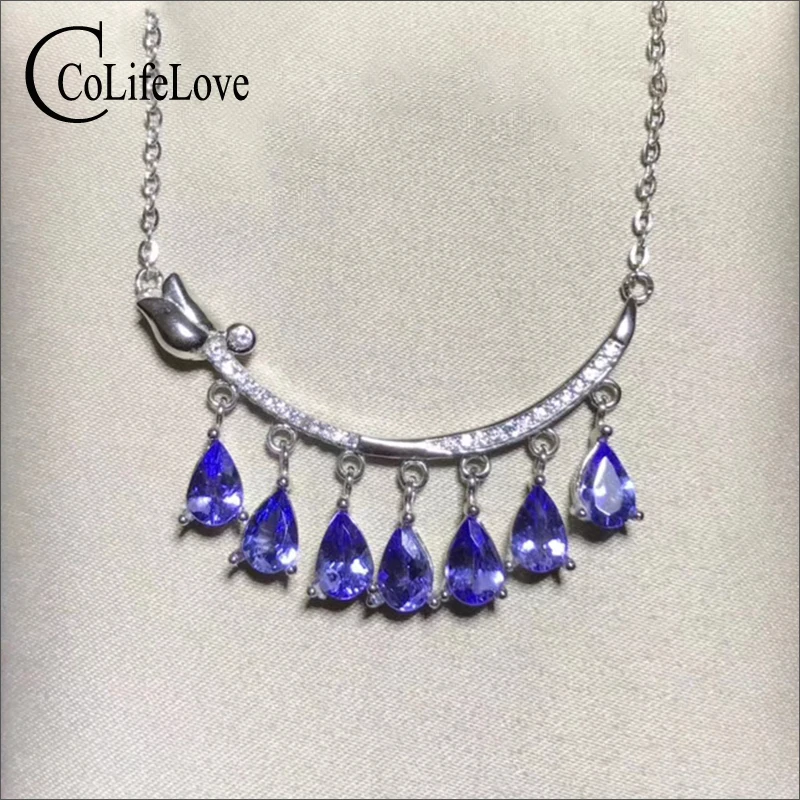 Elegant tanzanite silver pendant for wedding 7 pcs pear cut natural tanzanite pendant solid 925 silver tanzanite jewelry
Elegant tanzanite silver pendant for wedding 7 pcs pear cut natural tanzanite pendant solid 925 silver tanzanite jewelry